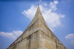 photo of a monument in Bangladesh with clear sky background