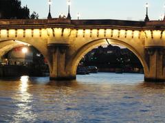 Seine River at Paris in the evening, July 2005