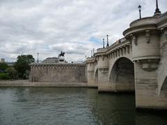 Le Pont Neuf and the statue of Henri IV in Paris