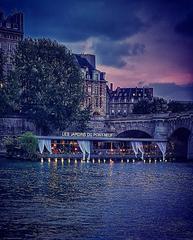 Famous boat under the Pont Neuf in Paris