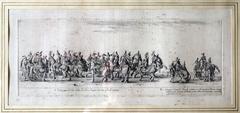 Stefano della Bella's 1633 etching of the Polish ambassador's entry into Rome