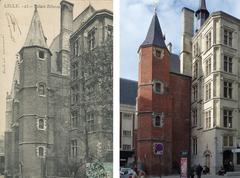 Remains of the 15th-century Palace of the Dukes of Burgundy in Lille