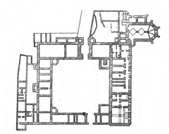 Plan of Palais Rihour foundations Lille