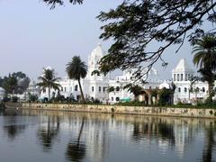 Ujjayanta Palace from the Rajbari Lakes