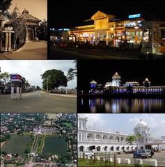 aerial view of Agartala cityscape with prominent buildings