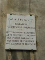 Plaque du Palais du Roure in Avignon, France