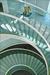 Indoor spiral staircase of the Asian Arts Museum