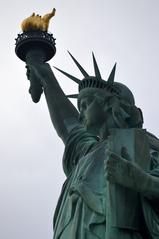 Detail of the Liberty Statue in Liberty State Park