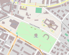 Map of Parc de Mon-Repos in Lausanne