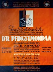 Affiche anonyme de 1941 pour la pièce D'r Pfingstmondaa