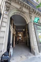 Interior view of Passage Vendôme in Paris