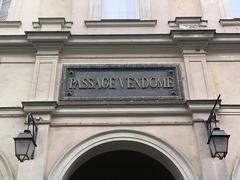 Plaque of Passage Vendôme in Paris