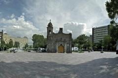 Plaza Tlaxcoaque in Mexico City with Tlaxcoaque Chapel