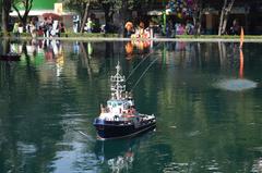 Artificial pond in Lincoln Park, Polanco, Mexico City