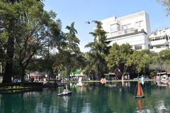 Artificial pond in Lincoln Park, Polanco, Mexico City