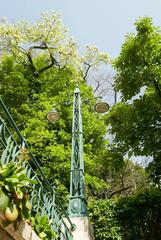 Strudlhofstiege steps in Vienna under clear blue sky