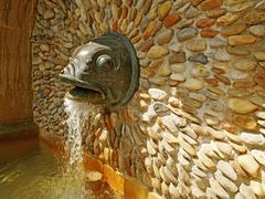 Strudlhofstiege fountain in Vienna, Austria