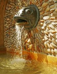 Photo of the Strudlhofstiege public art fountain in Vienna