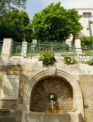 Strudlhofstiege and Strudelhofstiegenbrunnen in Vienna