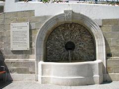 Strudelhofstiege fountain in Vienna