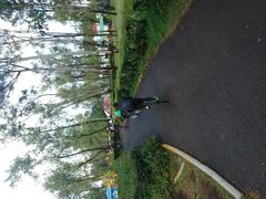 Cyclists in Parque Tezozomoc