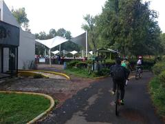 Cycling event at Parque Tezozomoc