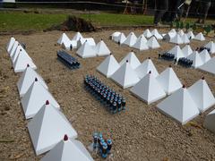 scale model of Ejbylejren barrack during World War I at Krigshistorisk Festival