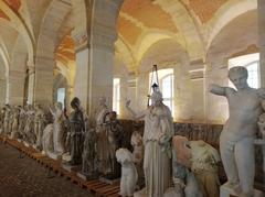 interior view of the Gallery of Sculptures and Casts in Versailles