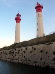 Lighthouses on Aix Island in France