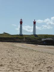 Aix Island lighthouse and beach