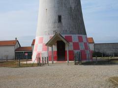 Entrance of La Coubre lighthouse in France