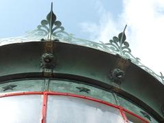 Phare de la Coubre lighthouse with lion statues