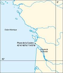 Map showing the location of Phare de la Coubre