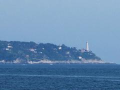 Cap-Ferrat with lighthouse viewed from Villefranche-sur-Mer near Nice