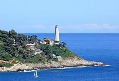 Cap Ferrat Light in Villefranche-sur-Mer, France