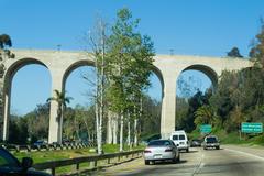 California State Route 163 under Cabrillo Bridge