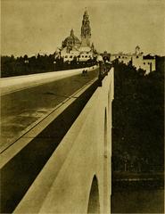 Puente Cabrillo and Exposition architecture at Panama-California International Exposition 1916