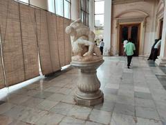 Marble statue at Chowmahalla Palace in Hyderabad