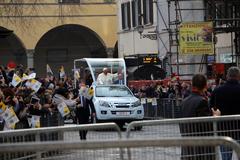 Pope Francis in Florence on November 10, 2015