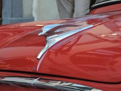 Autobianchi Bianchina Cabriolet hood ornament in piazza San Marco, Florence