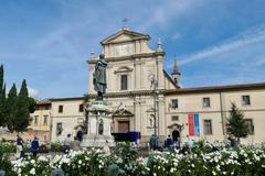 Florence cityscape in October 2019 featuring historic buildings and the Arno River