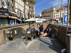 Entrance of Castellane metro station in Marseille