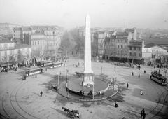 20th century Place Castellane obelisk in Marseille