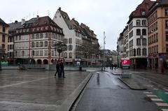 Strasbourg cityscape with historical buildings and clear sky