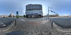 spherical photo of Grunwald Square in Wrocław