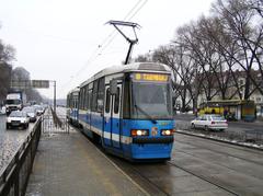 Modernized Konstal 105Na tram in Wrocław