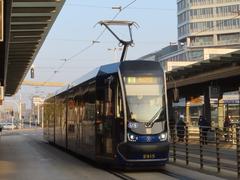 Tram no 33 on Plac Grunwaldzki in Wrocław