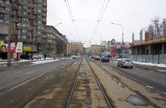 Ulica Curie-Skłodowskiej in Wrocław view towards Szczytnicka