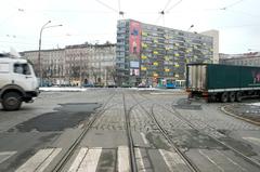 Plac Grunwaldzki and Piastowska Street exit in Wrocław