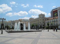 Plateia Kotzia square in Athens, Greece